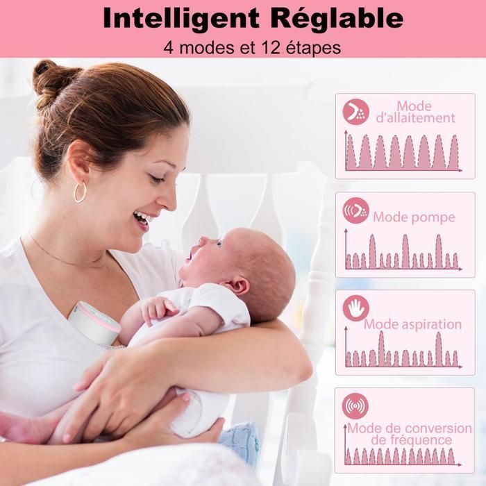 BYONDSELF Electric Breast Pump, 2-Pack, 4 Modes, 12 Levels, 210ml Capacity, Quiet Operation, LED Display, with 10 Milk Storage Bags