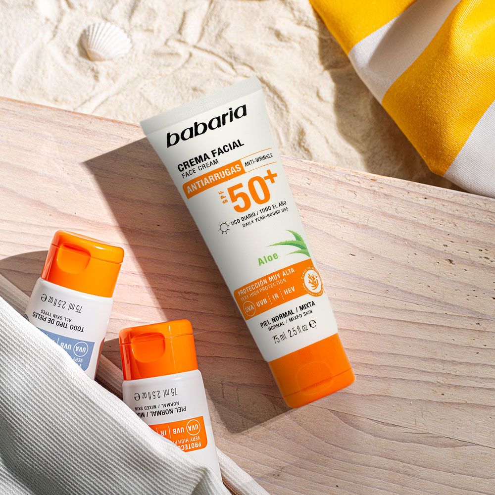 Opaľovací krém na tvár s aloe vera SPF 50 Ochrana tváre