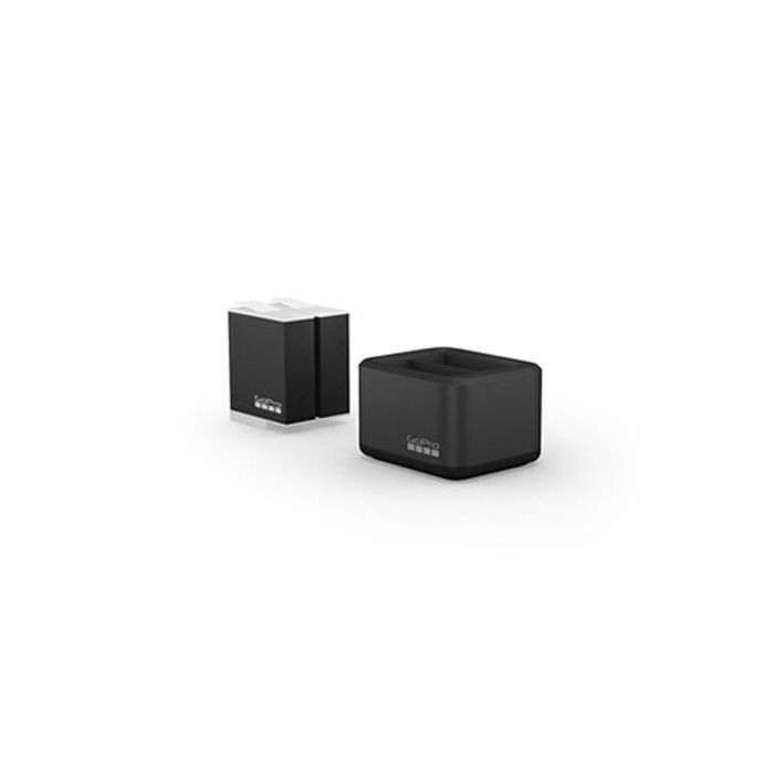Oplader og 2 Enduro-batterier - GoPro - HERO12/11/10/9 Sort - Lithium-ion