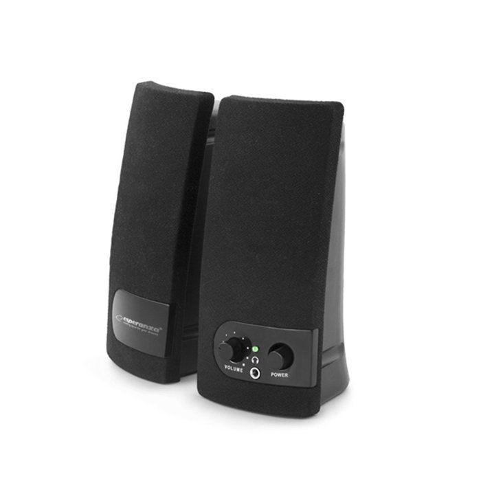Haut-parleurs pour PC - ESPERANZA - ARCO - 6 Watt - Filaire - Noir