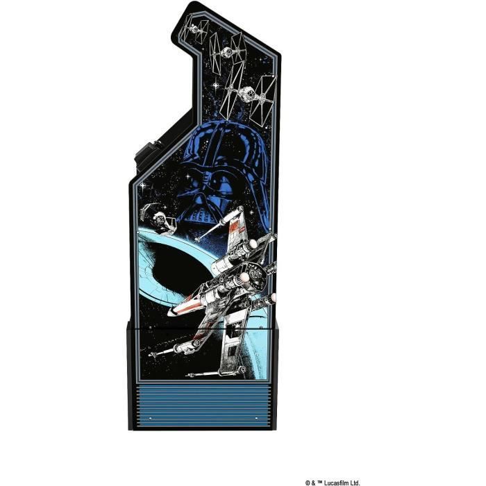 Macchina arcade di Star Wars - ARCADE1UP - 3 giochi - 50 x 154 x 47 cm - Tenda illuminata inclusa