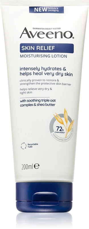 „Aveeno Skin Relief“ raminamasis losjonas – raminamasis kūno kremas