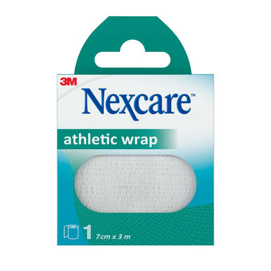 „Nexcare“ baltas elastingas įtvaras, 3 m, 1 colis, 1 colis