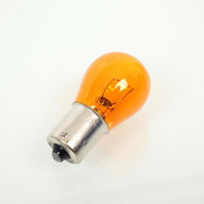RMS Orange Motorcycle Bulb for Car, Motorcycle, Scooter, 12V 21W BAU15s, Pack of 10, New