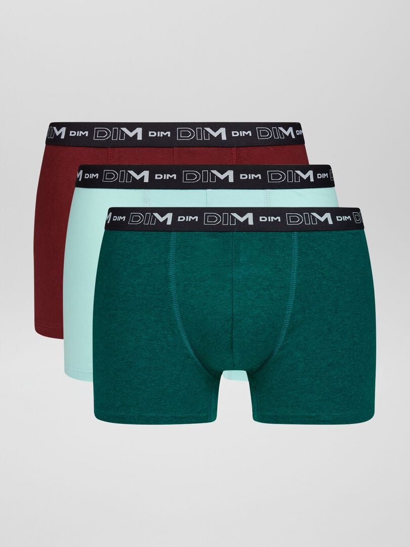 Conjunto de 3 cuecas boxer 'DIM' - AZUL