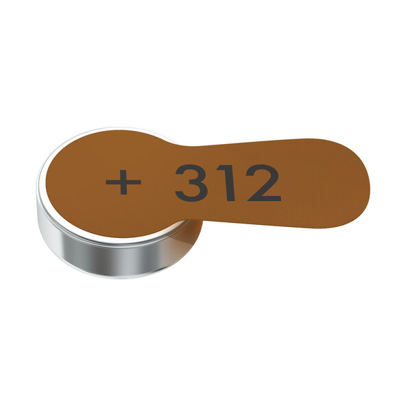 Hearing aid battery postal box, 64 pieces, size 312