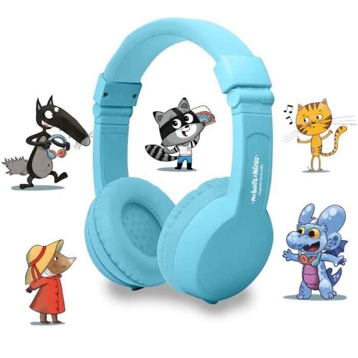Cuffie My Auzou Hero Box - cuffie con filo per bambini, pieghevoli e regolabili, dai 3 anni in su.