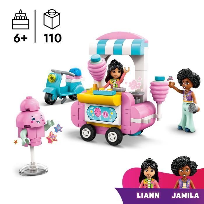 LEGO Friends 42643 Stand de barbes à papa et scooter - Jouet pour enfants dès 6 ans