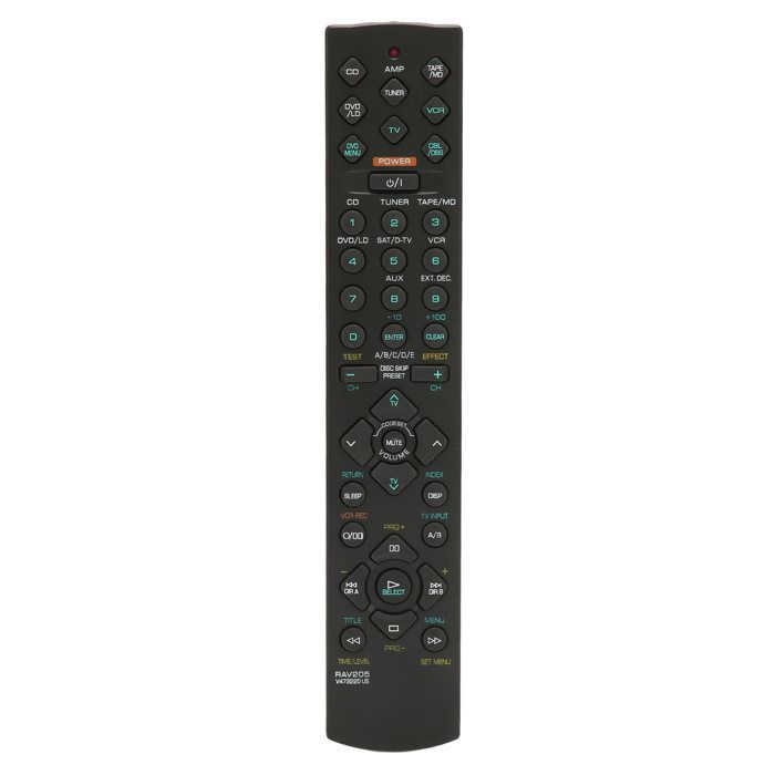 Vervangende afstandsbediening voor professionele AV-receiver voor thuisbioscoop, geschikt voor RX V396, RX V396RDS en HTR 5230 Label.