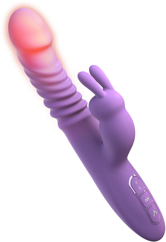 Silikónový vibrátor v tvare králika s klitorisovým stimulátorom Pipedream Fantasy pre ňu
