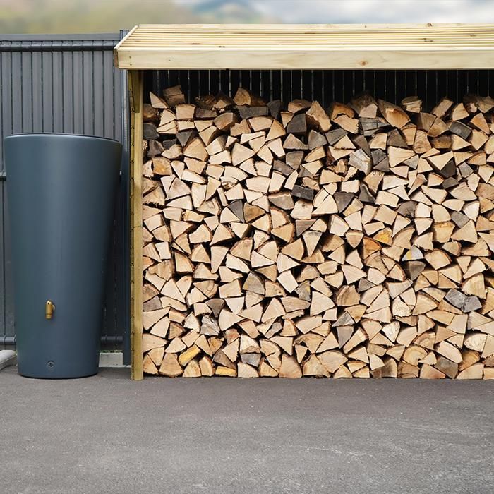 Abri bûches en bois traité OLBIA - Cerland