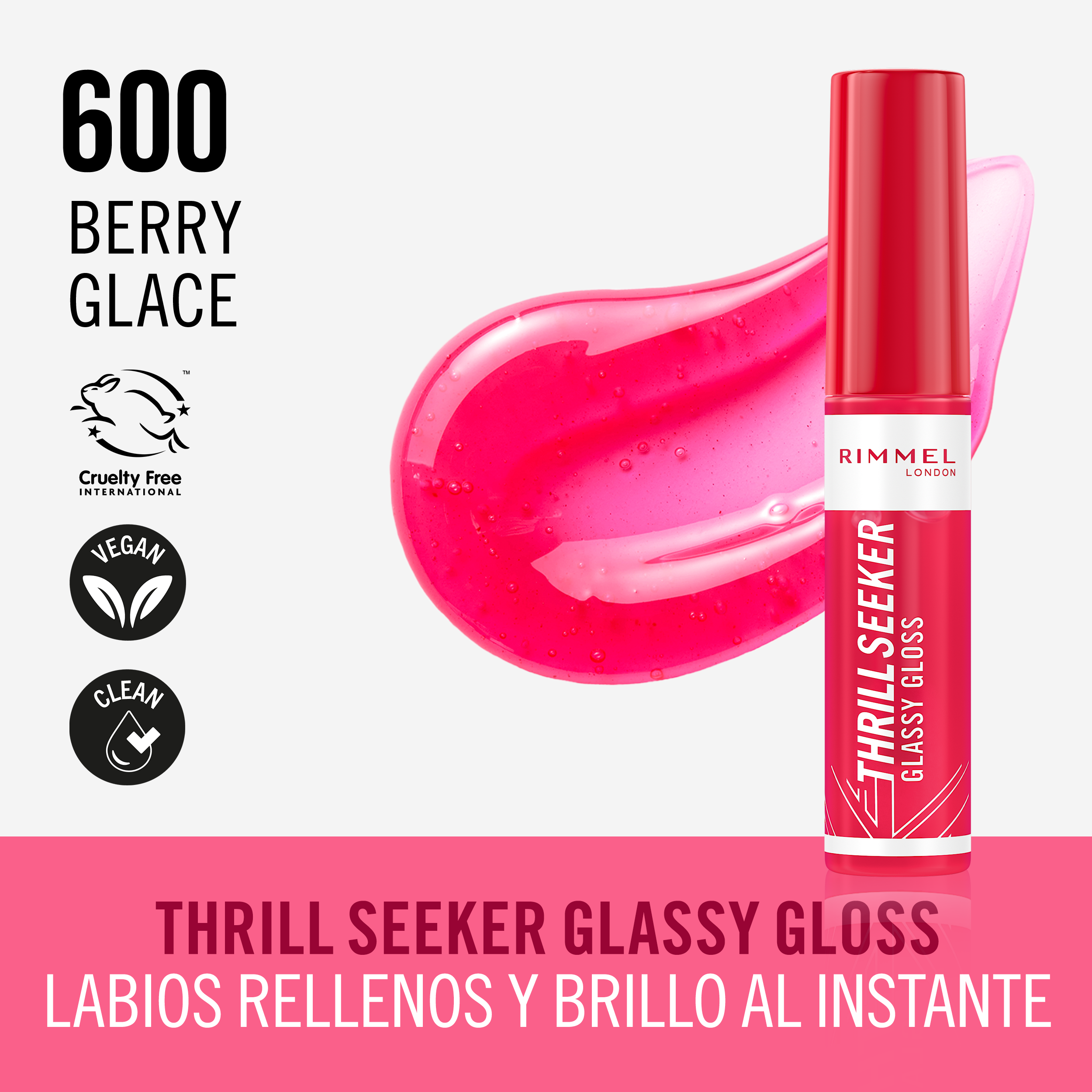 Thrill Seeker Glassy Gloss Sijaji za ustnice in bleščila za ustnice