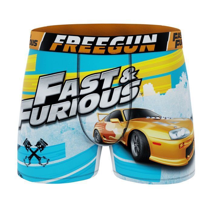 Calzoncillos bóxer Freegun para hombre, modelo Fast and Furious, ropa interior masculina - Rojo (Paquete de 4)