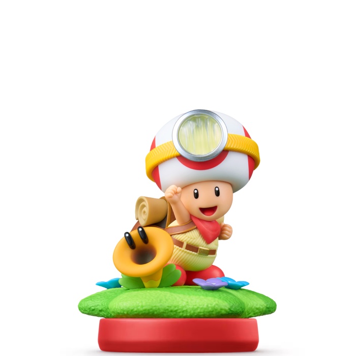 Statuetta Amiibo - Capitan Toad e Fiore • Collezione Super Mario