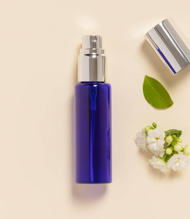 30ml Mini Blå Glas Fickspray