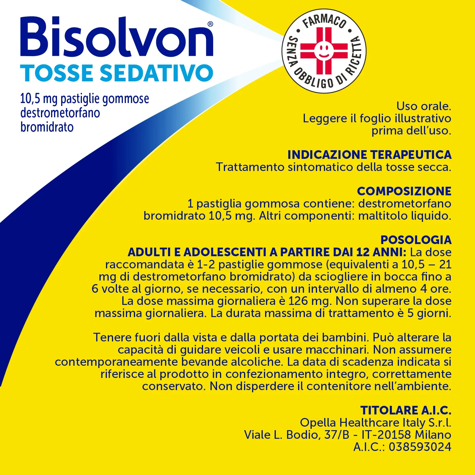 BISOLVON Bisolvon antitussif sédatif 10,5 mg 20 pastilles gélifiées soulage la toux
