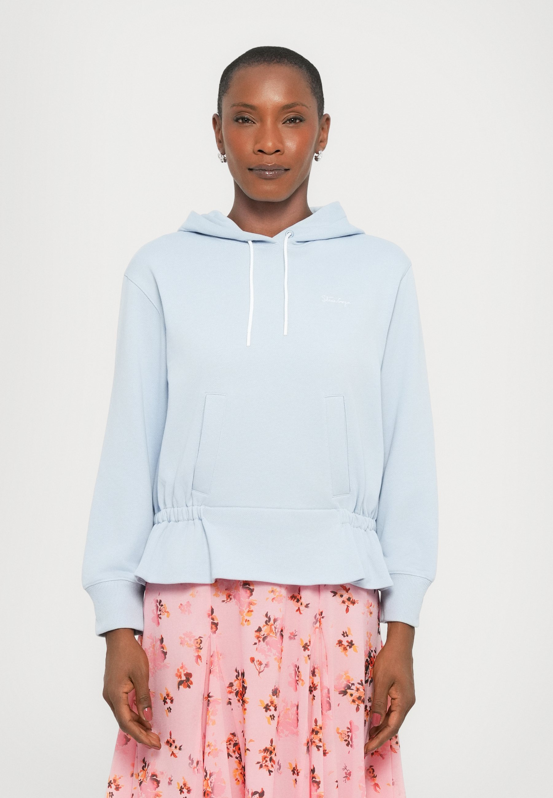 Stine Goya TERRY CINCHED WAIST - Hoodie - brunnera blue