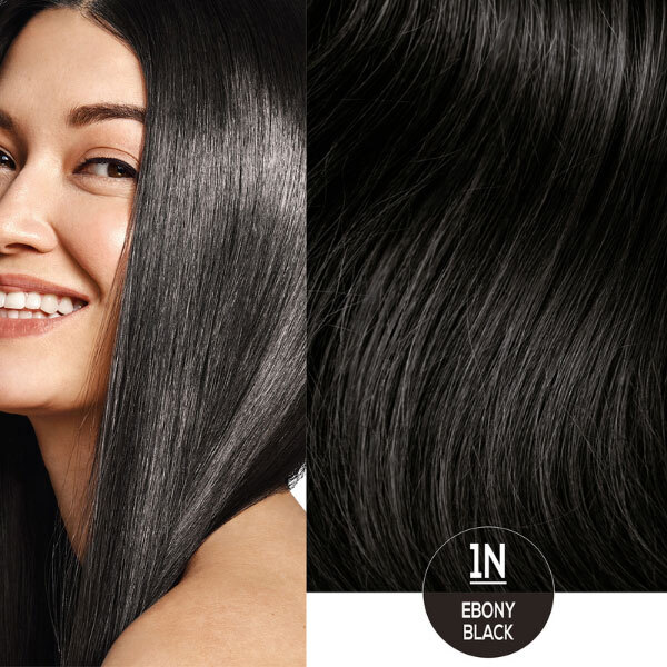 Gel colorant permanent pentru păr Naturtint 1N Negru Abanos