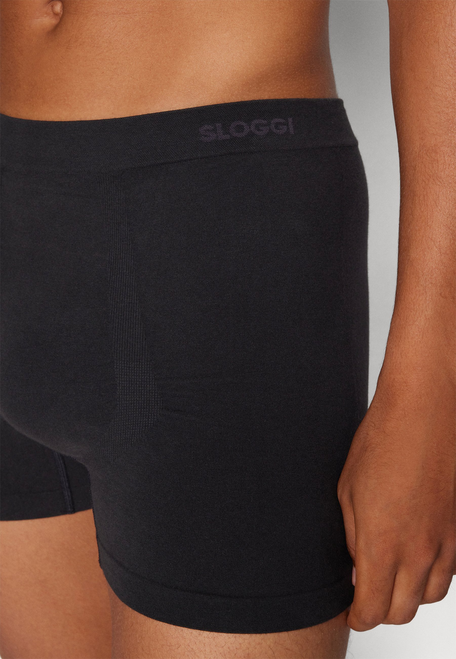 Sloggi MEN GO SMOOTH SHORT 2 PACK - Cuecas Boxer - pretas