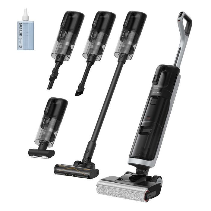 Dreame H14 Dual Aspirateur Laveur- 18kPa Aspirateur eau et poussieres, Aspirateur fonctionnel multisurfaces 5-en-1, Max 75Min