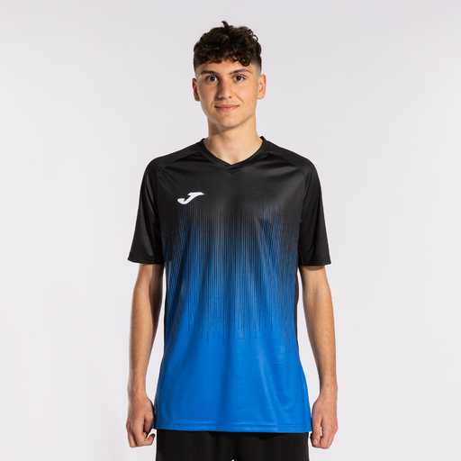 Tričko s krátkým rukávem Joma Tiger Iv Royal Black