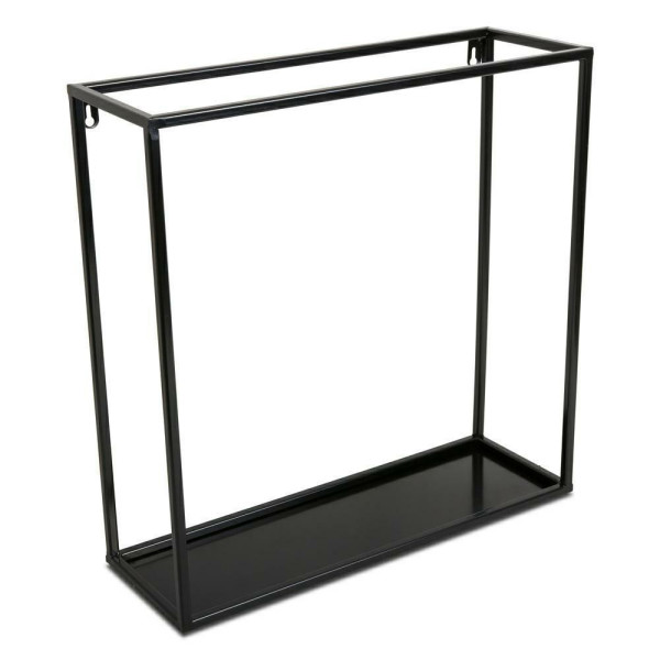 Czarna półka wisząca ścienna metal 45 cm LOFT