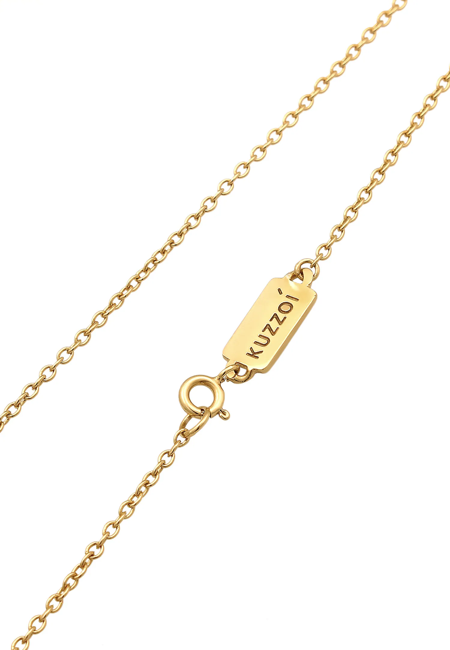 KUZZOI Hommes Pendentif éclat avec pierres précieuses œil de tigre en argent sterling 925
