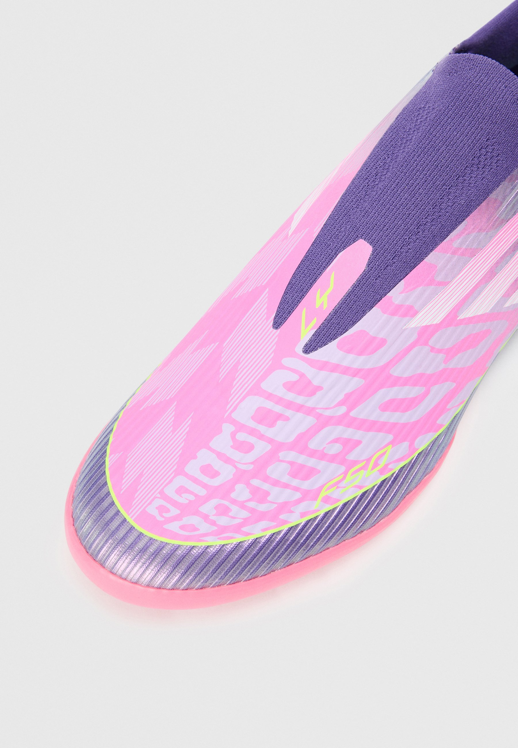 adidas Performance F50 LEAGUE LAMINE - Turf voetbalschoenen - unity purple/ftwr white/lucid lemon