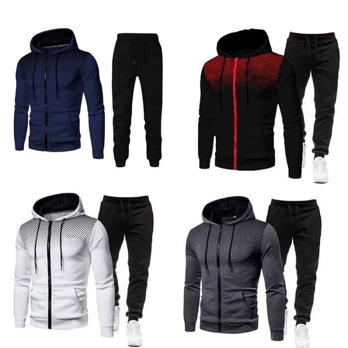 Chándal para hombre - Marca - Modelo - Gris claro - Gris - Manga larga