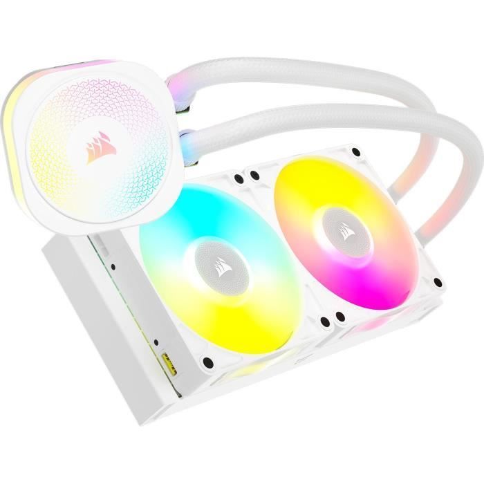 Refrigeração líquida - CORSAIR - iCUE LINK TITAN 240 RX - RGB - Branco