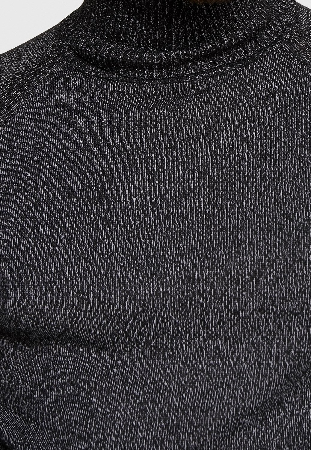 Pull rebelle revisité - anthracite moucheté