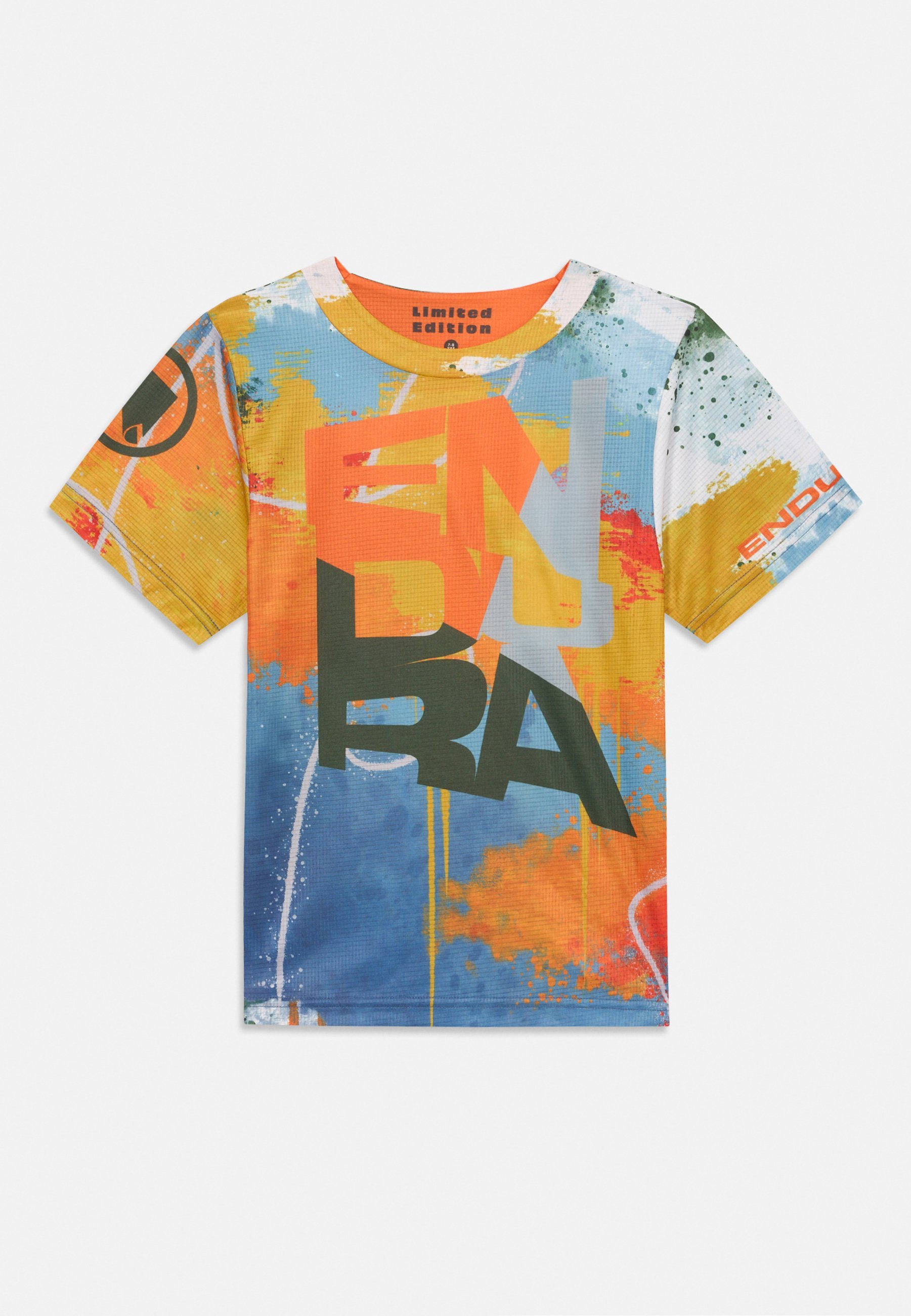 Endura KINDER SINGLETRACK CORE UNISEX - T-shirt met print - mosterdgeel