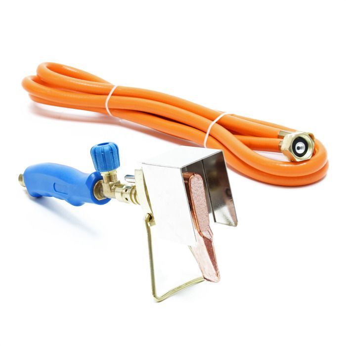 Roofer's soldering iron, wind protection, support, gutter soldering (tin, lead, copper, zinc), zinc worker