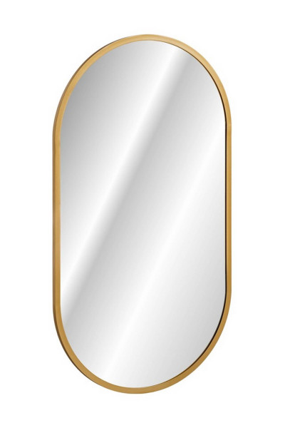 Lustro LED Złote Apollo 90x50 Owalne