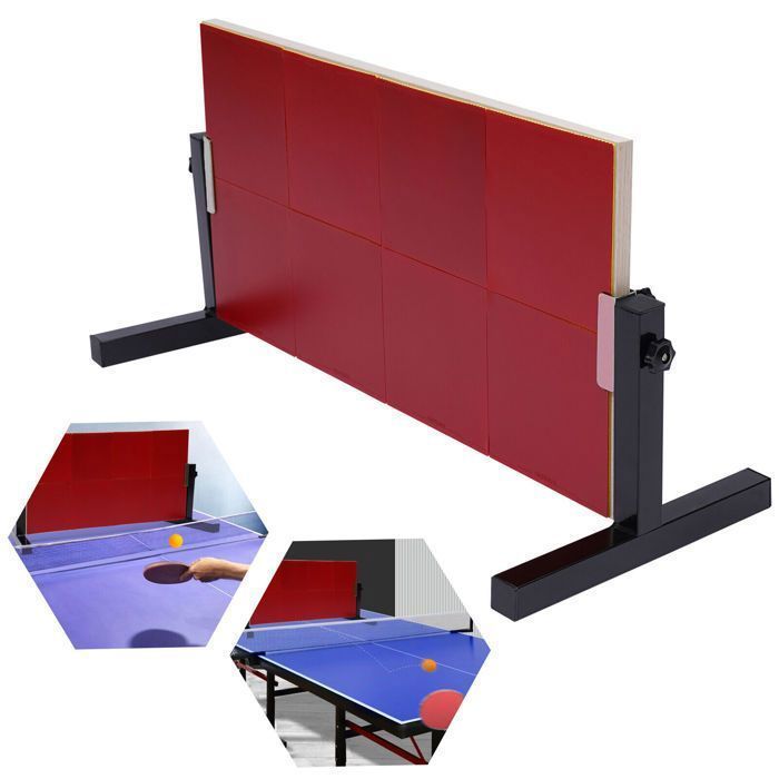 Planche de retour de tennis de table Pro, planche de retour de tennis de table,Réglage de l'angle à 360°,33.46*2.56*17.52in