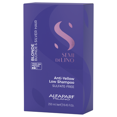 Alfaparf Milano Anti-Yellow Low Shampoo Semi di Lino Mild anti-gulnings-lysende sjampo 250 ml 250 ml