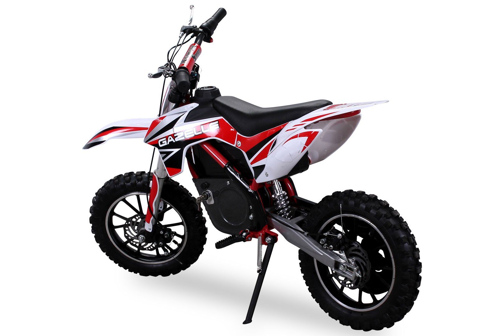 Actionbikes Motors Elektrisk barnmotorcykel Gazelle 500W - barns minicrosscykel från 5 år elektrisk - 7 - 25 km/h, lastkapacitet 60 kg, (1 styck), barns mini-dirtbike minicross pitbike pocketbike - 3 gasregleringsnivåer