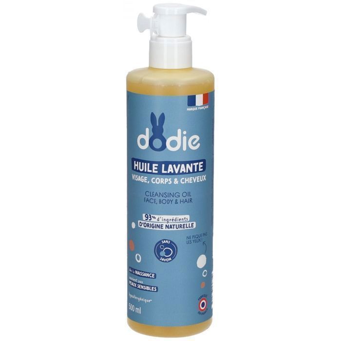 Dodie 3-i-1 babyrenseolie 500ml