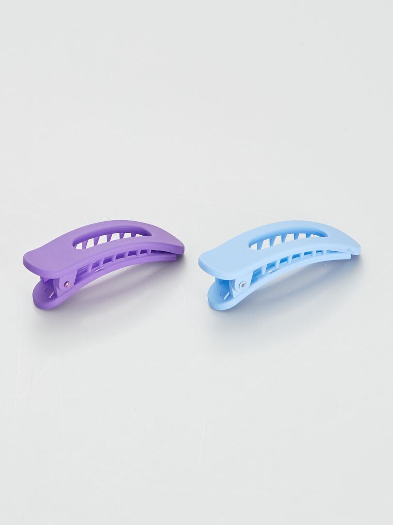 Conjunto de 2 presilhas de cabelo - AZUL