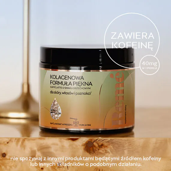 Reme Kolagenowa Formuła Piękna Caffe Latte o Smaku Orzechowym Proszek 150 g