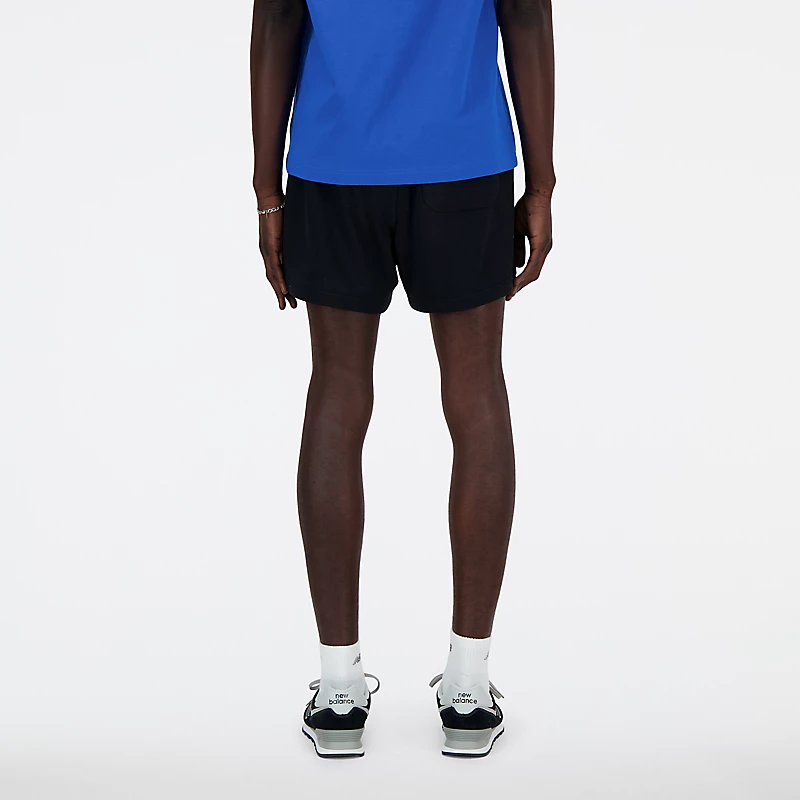 5-Zoll-Sportshorts aus Frottee für Herren – SCHWARZ