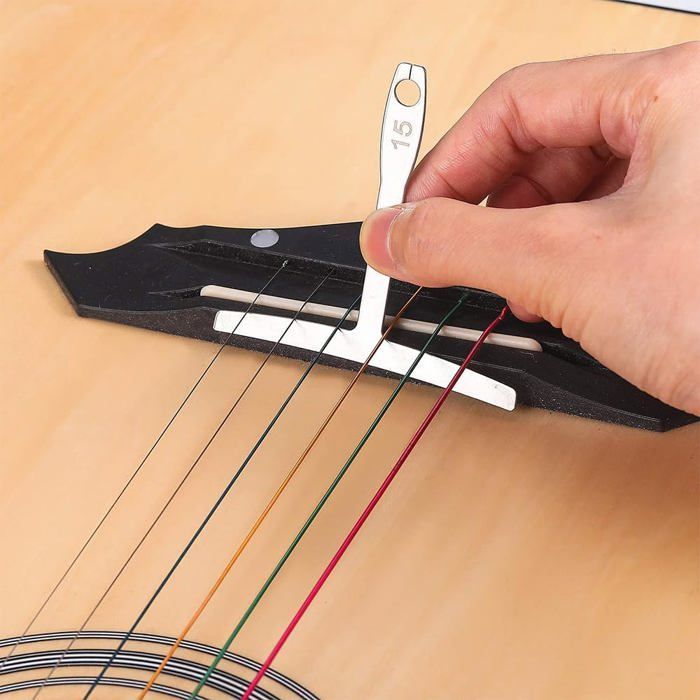 Kit de reparación de guitarras de 72 piezas, herramientas de mantenimiento y afinación para guitarras eléctricas, bajos y ukeleles, accesorios completos para luthieres de Cuneary.