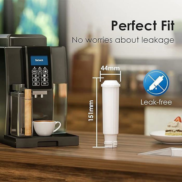 Waterdrop Cartouche Filtrante Waterdrop TÜV SÜD Certifiée Compatible avec Krups F088 - 4 Pack