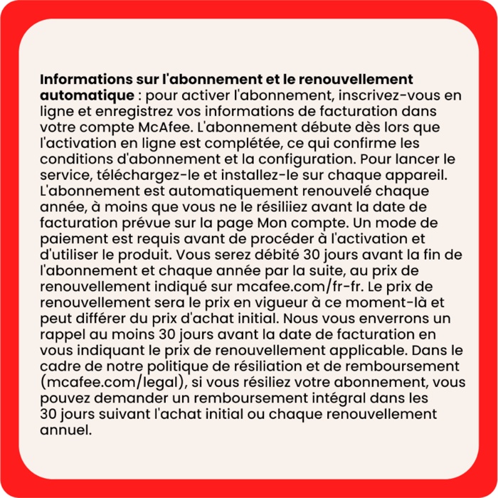 McAfee Internet Security per 3 dispositivi | Abbonamento di 2 anni, rinnovo automatico annuale
