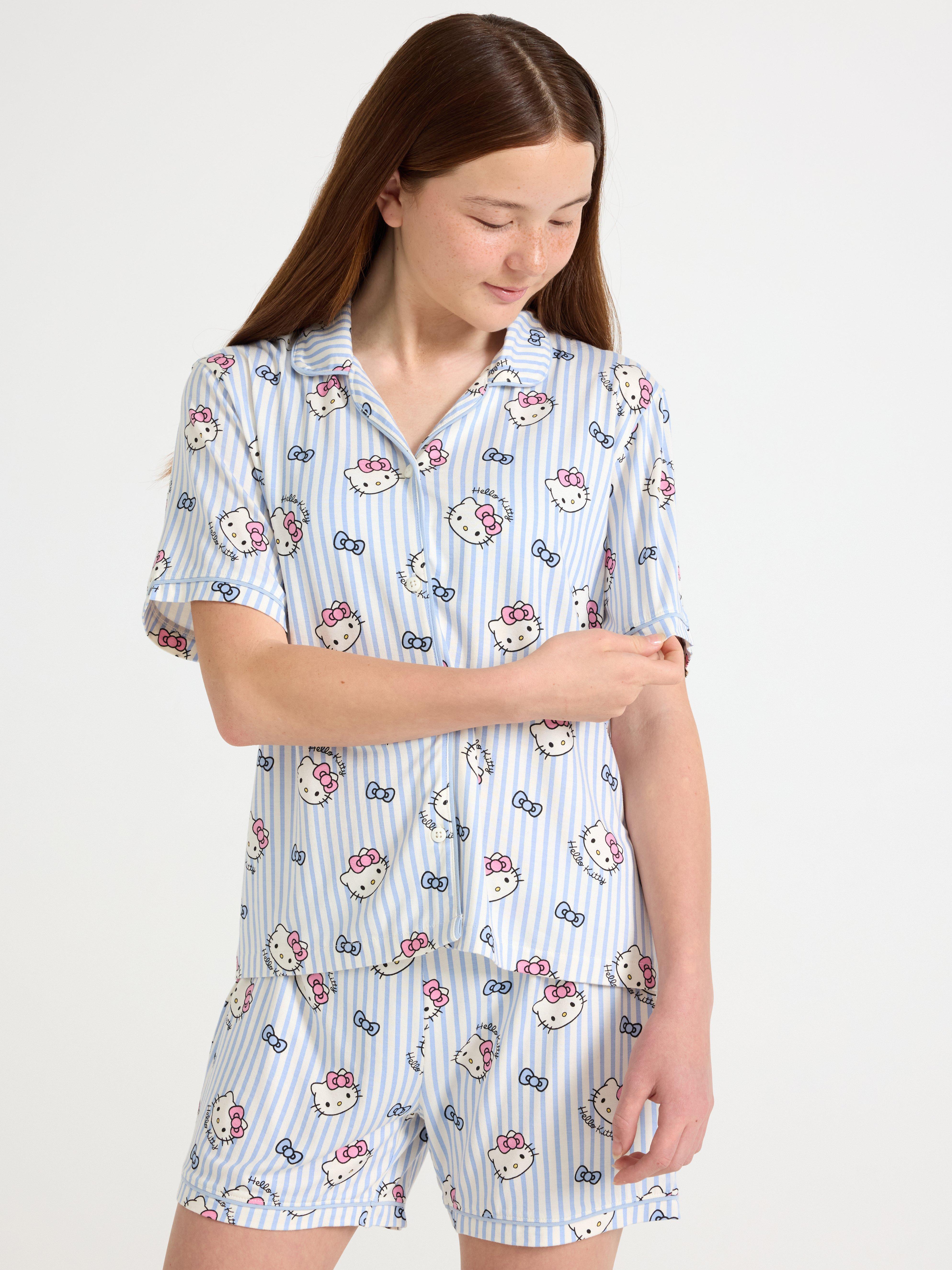Pyžamo Hello Kitty světle modré