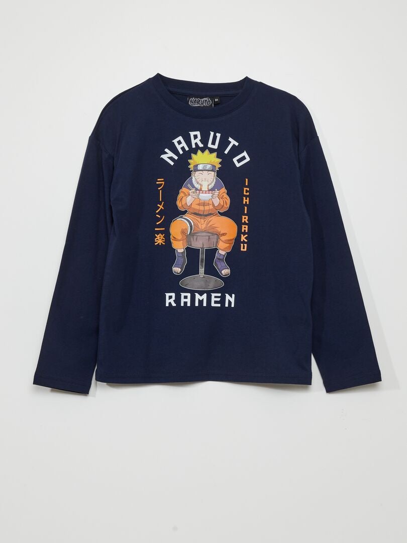 Camiseta de manga corta de Naruto - Azul