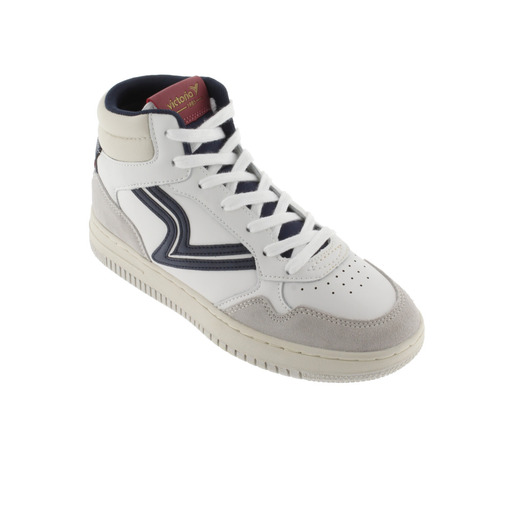  V. 1985 C80 Hi Leder-Ankle-Boots mit Retro-Logo und zweifarbiger Sohle