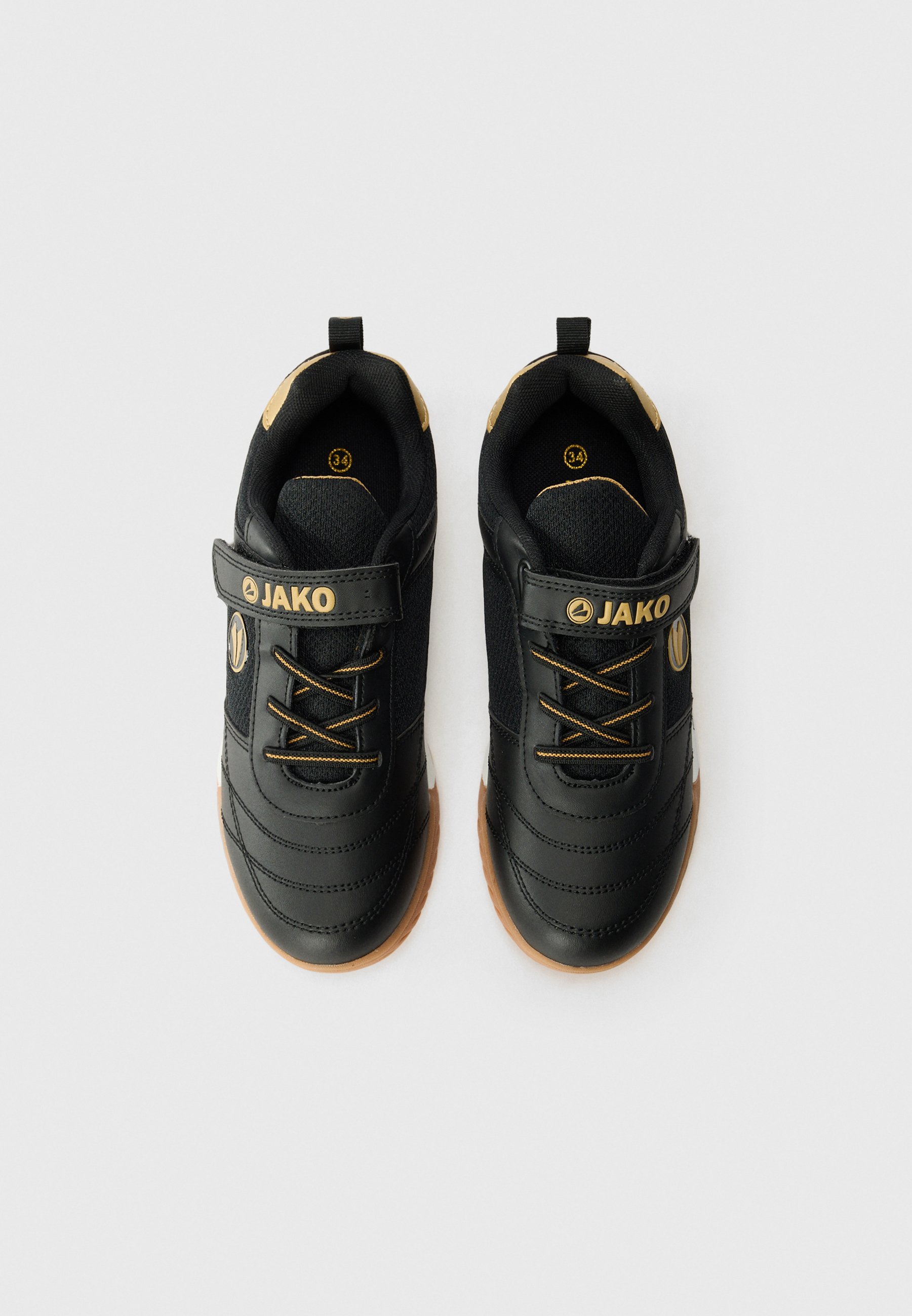 JAKO WINGER UNISEX - Scarpe da tennis multi-campo - nero intenso/oro intenso