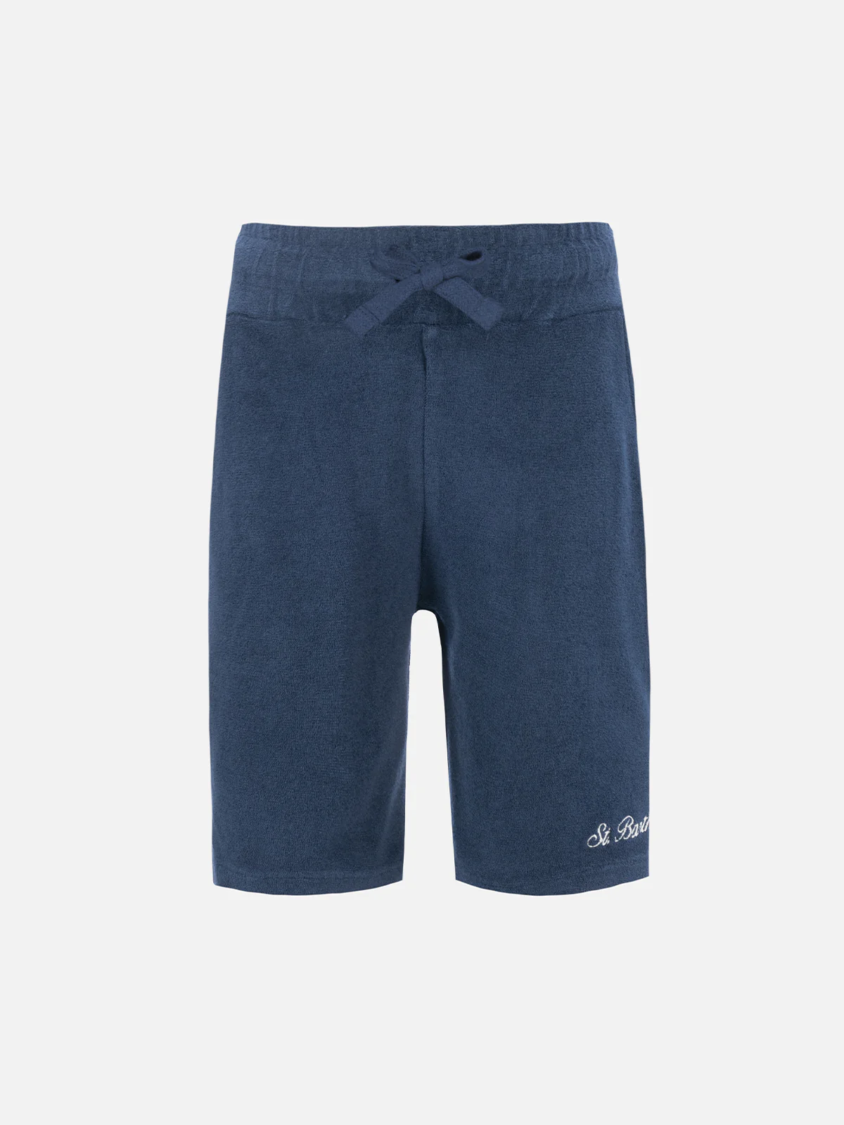 Bermuda bambino in spugna blu navy Randle Jr