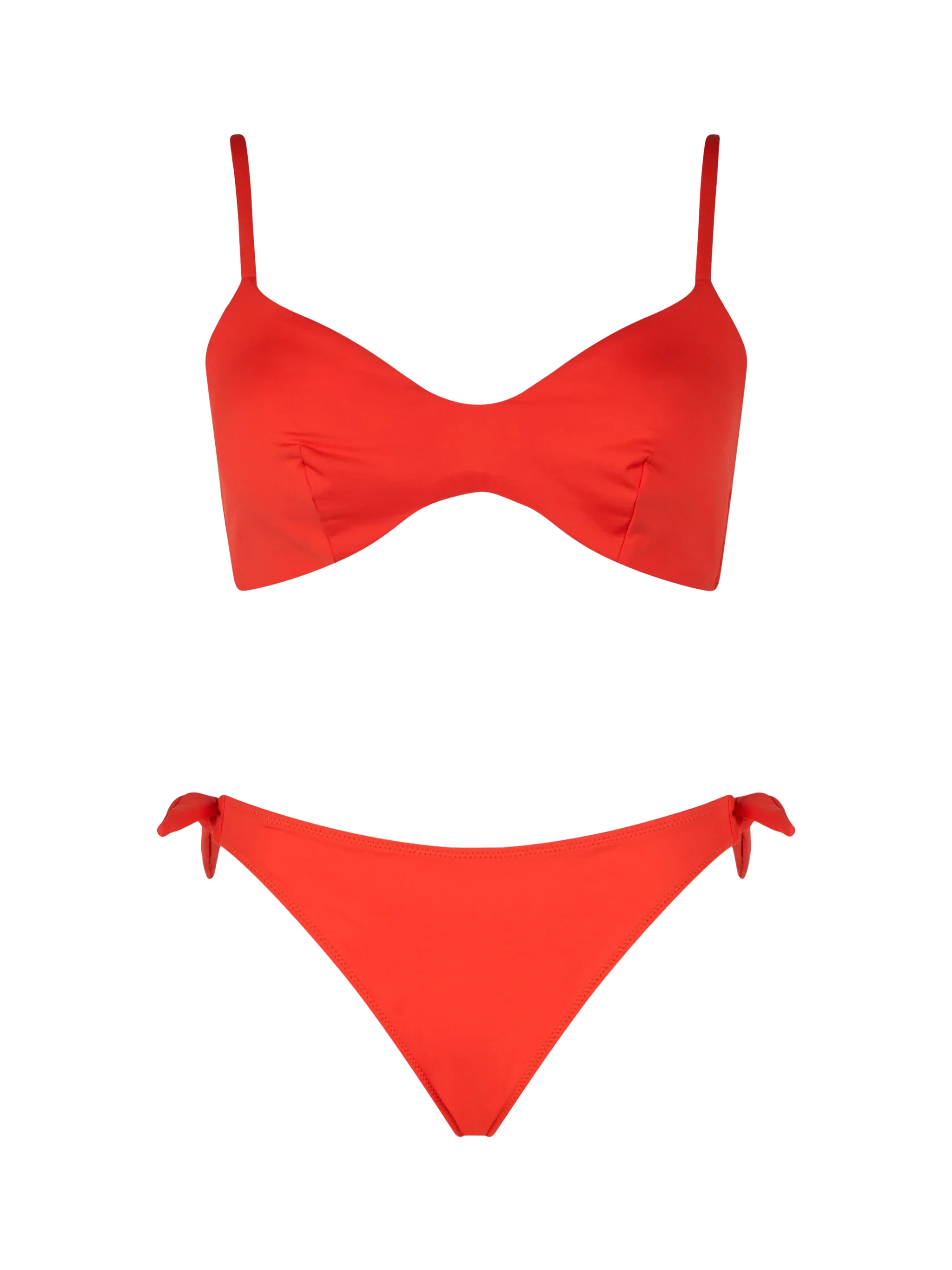 Oranje bralette bikini met V-hals voor dames van May Yali